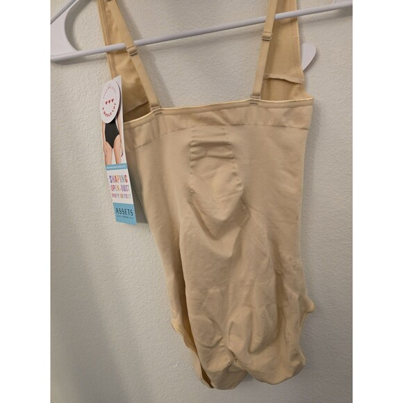 Assets by Spanx Open-Bust Panty Bodysuit Shapewear Nude Size L NWT - Picture 3 of 10
